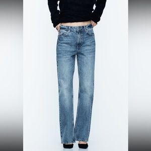 ZARA high waisted straight leg jean size 2